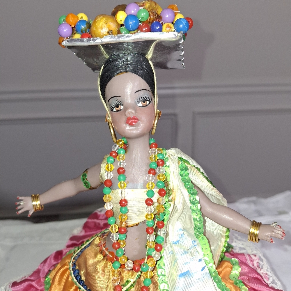 Traditional Brazilian Folk Dance Doll - Handcrafted Cultural Collectible